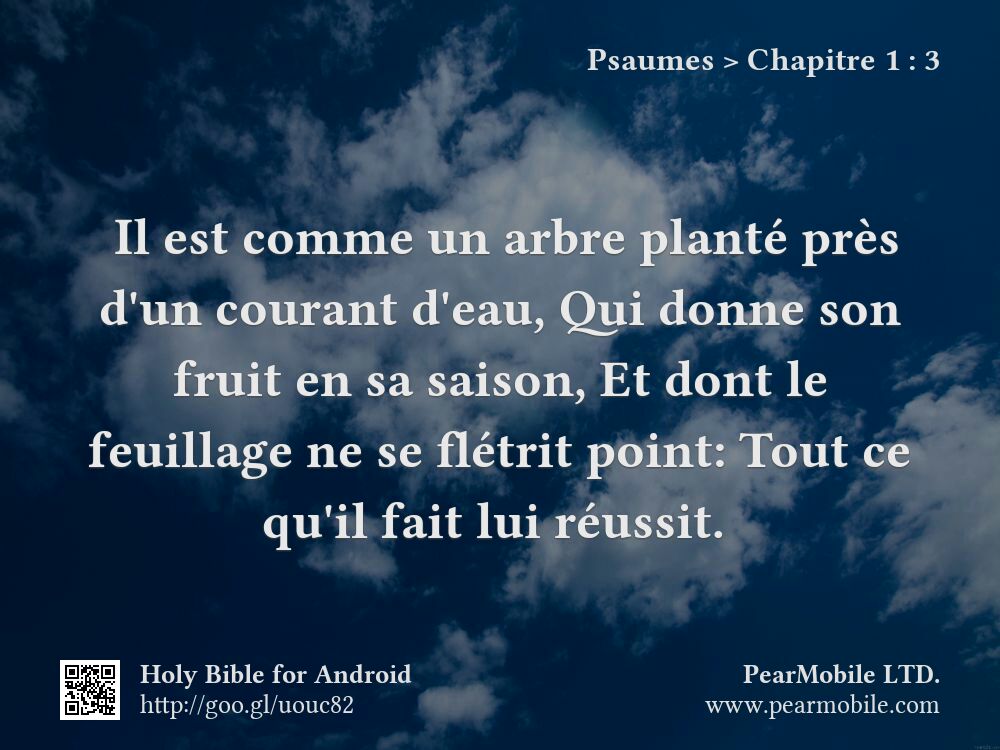 Psaumes, Chapitre 1:3